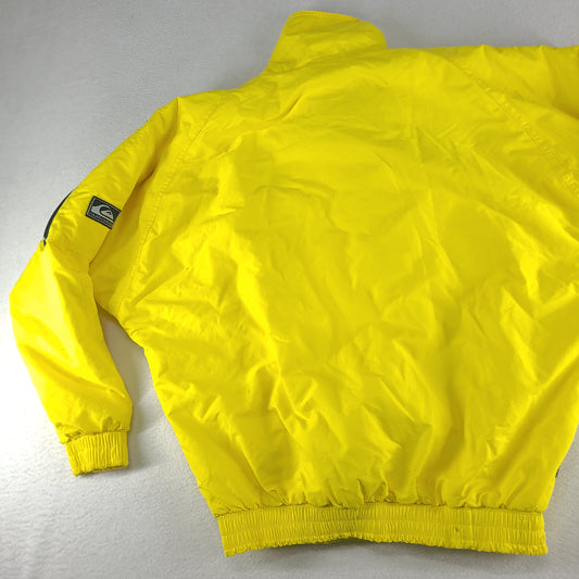 Vintage Quiksilver Jumper Windbreaker Yellow Size M Mens Nylon Pullover