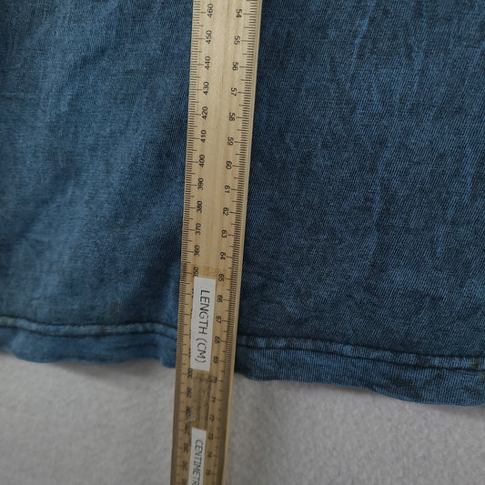 Vintage Carlton Bitter Polo Shirt Blue Size L Made in Australia Short Sleeve