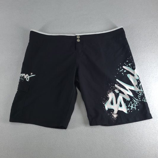 Billabong Womens Shorts Y2K Size 16 Spellout Casual Beach Surf Summer