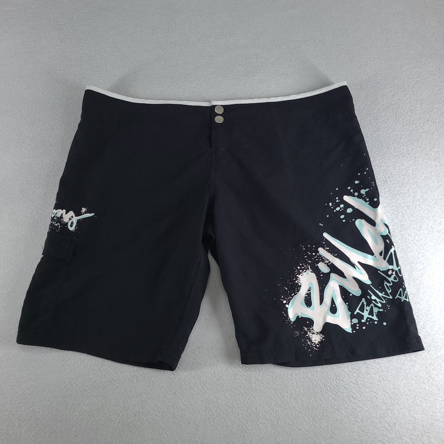 Billabong Womens Shorts Y2K Size 16 Spellout Casual Beach Surf Summer