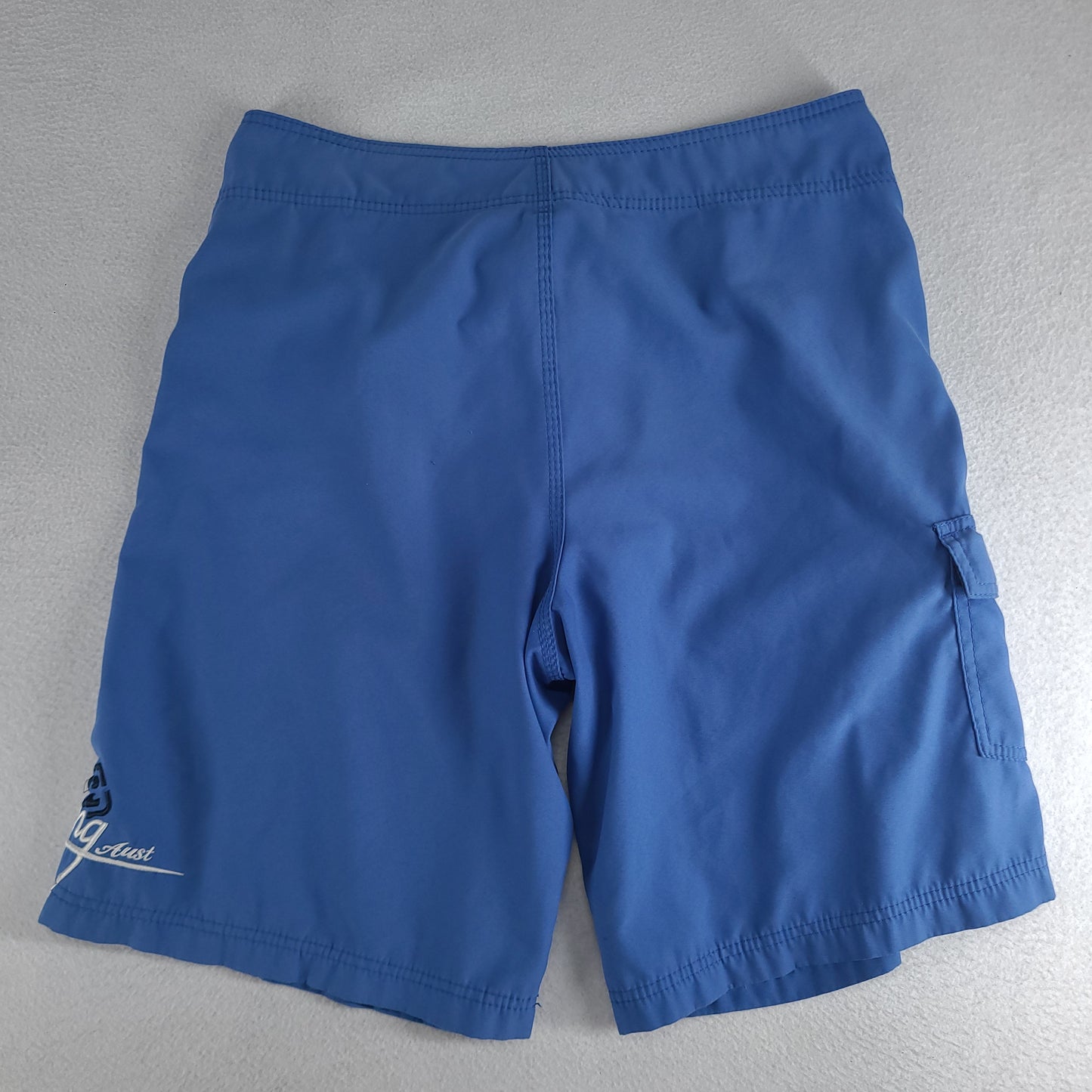 Billabong Shorts Blue Y2K Spellout Adult Size 34 Polyester Surf Beach