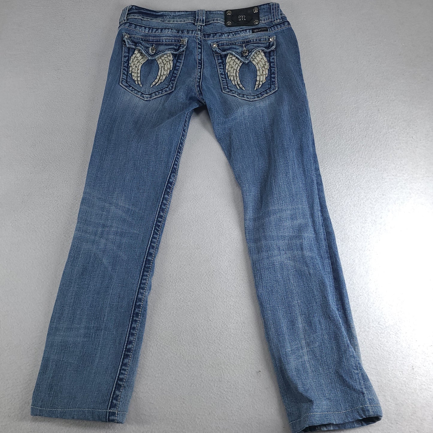 Miss Me Jeans Adult Womens Y2K Bejewelled Skinny Size 30