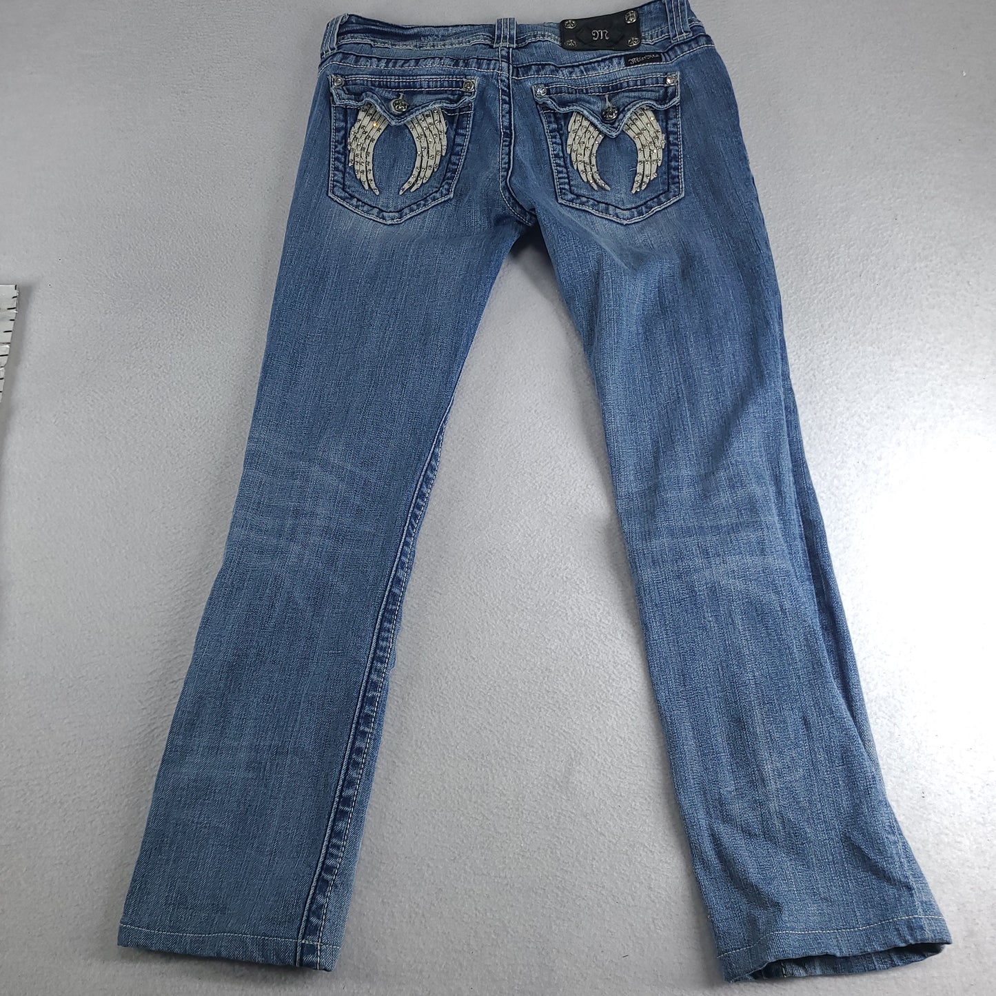 Miss Me Jeans Adult Womens Y2K Bejewelled Skinny Size 30