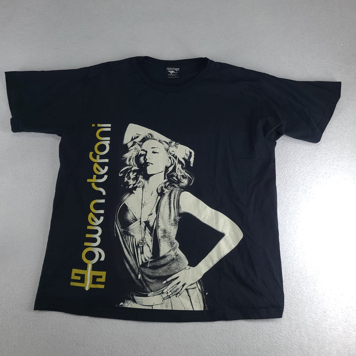 Vintage Gwen Stefani Shirt Y2K 2007 Sweet Escape Tour Black Tee Size L