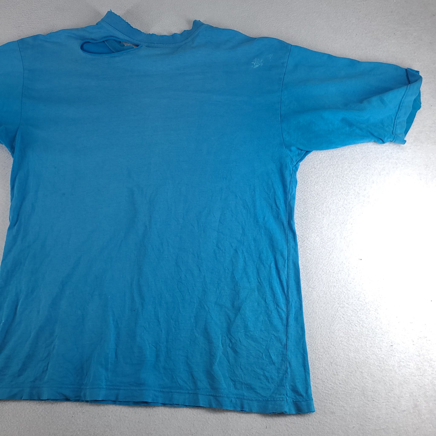Vintage Byrning Spears Shirt Thrashed XL Adult Casual Distressed Blue Tee Surf