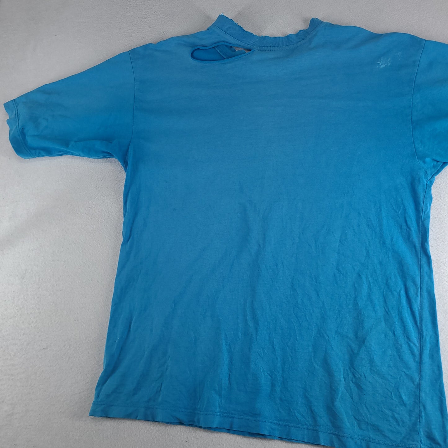 Vintage Byrning Spears Shirt Thrashed XL Adult Casual Distressed Blue Tee Surf