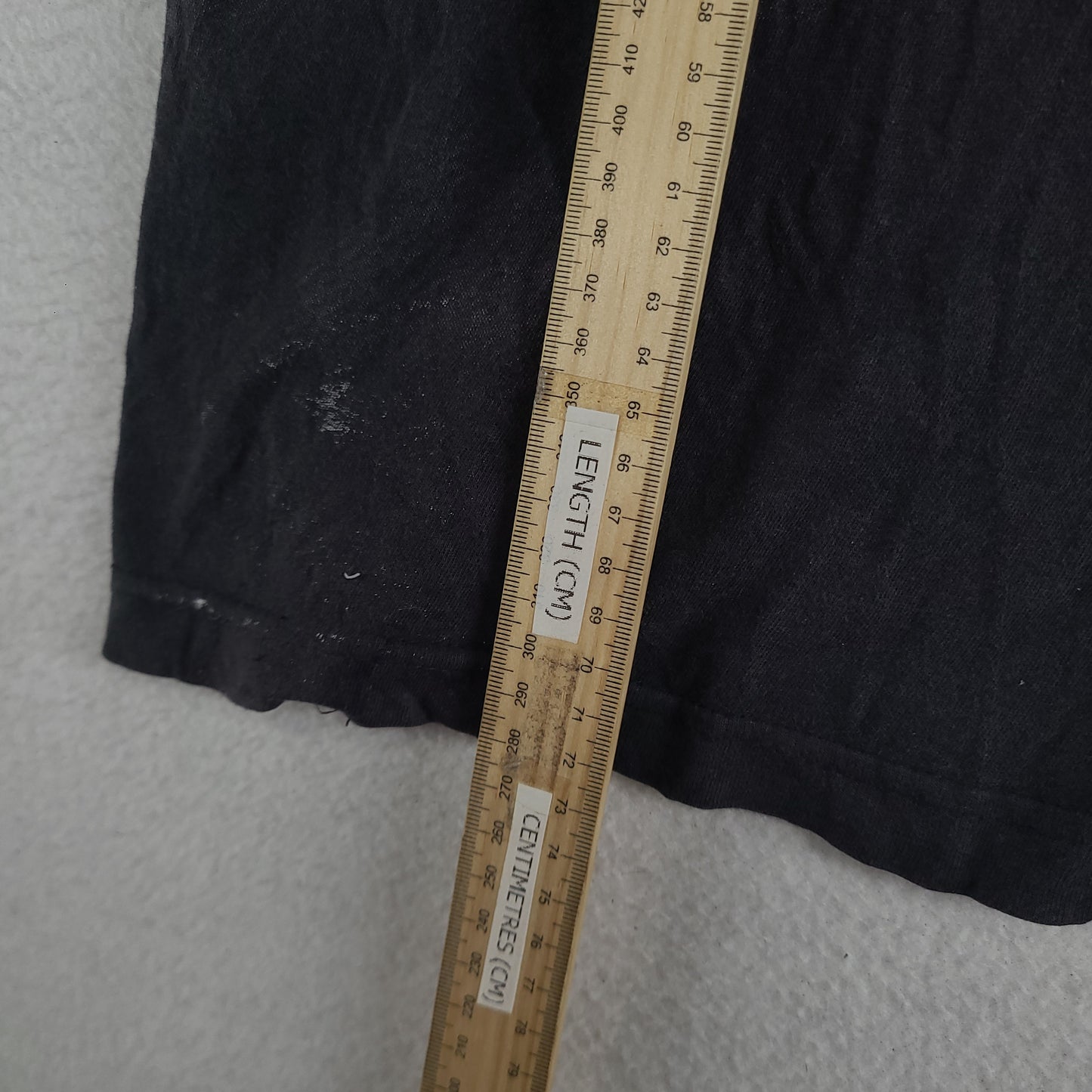 AXR Xzavier Shirt Short Sleeve Size L Grey Graphic Tee Y2K Style Casual Affliction Tribal Angelic Black