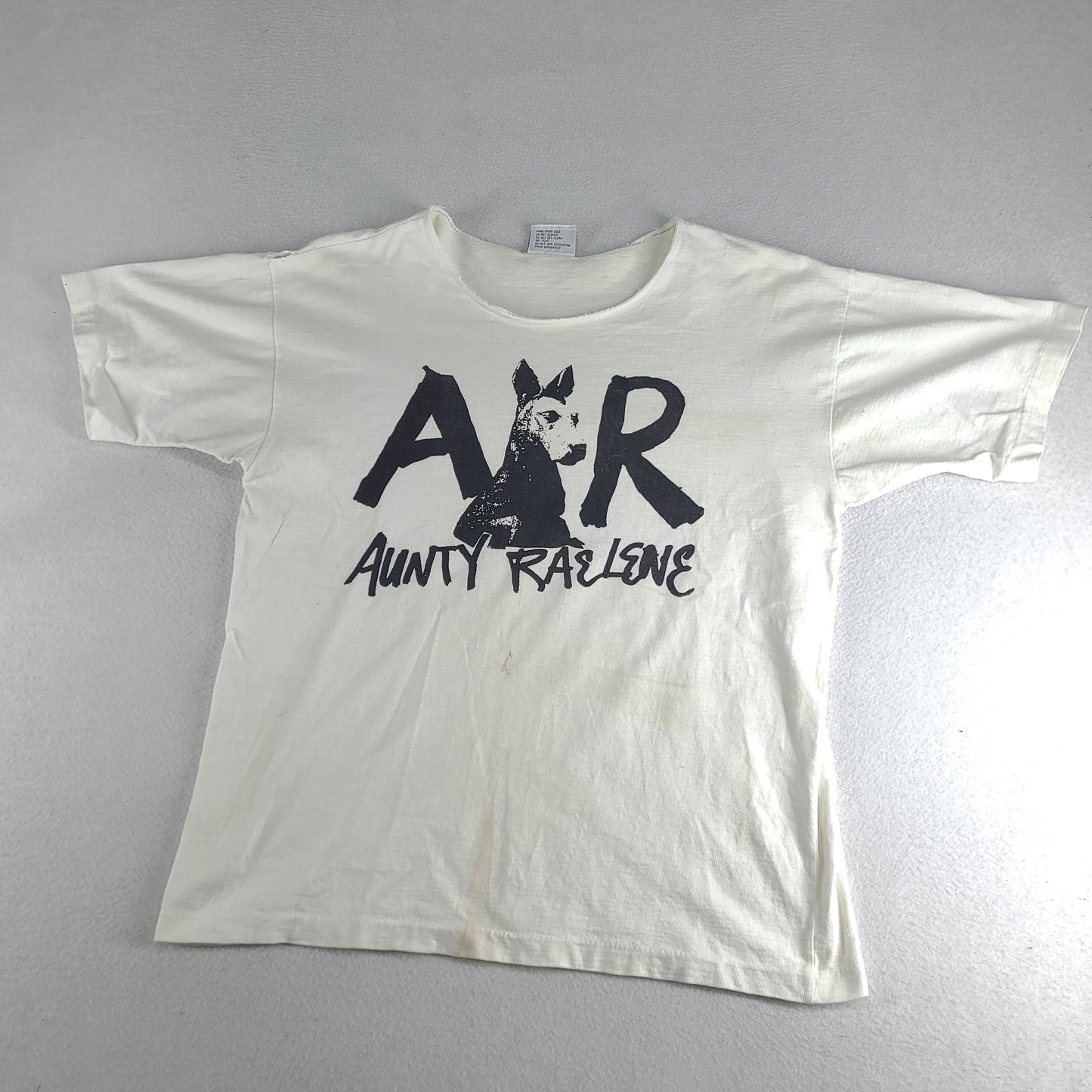 Vintage Aunty Raelene Shirt Aussie Band Australian Music Tee White Size L Koolah Tag