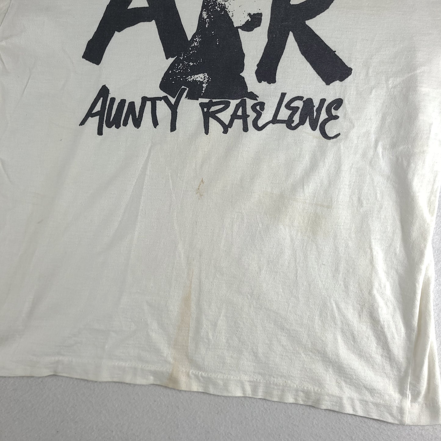 Vintage Aunty Raelene Shirt Aussie Band Australian Music Tee White Size L Koolah Tag