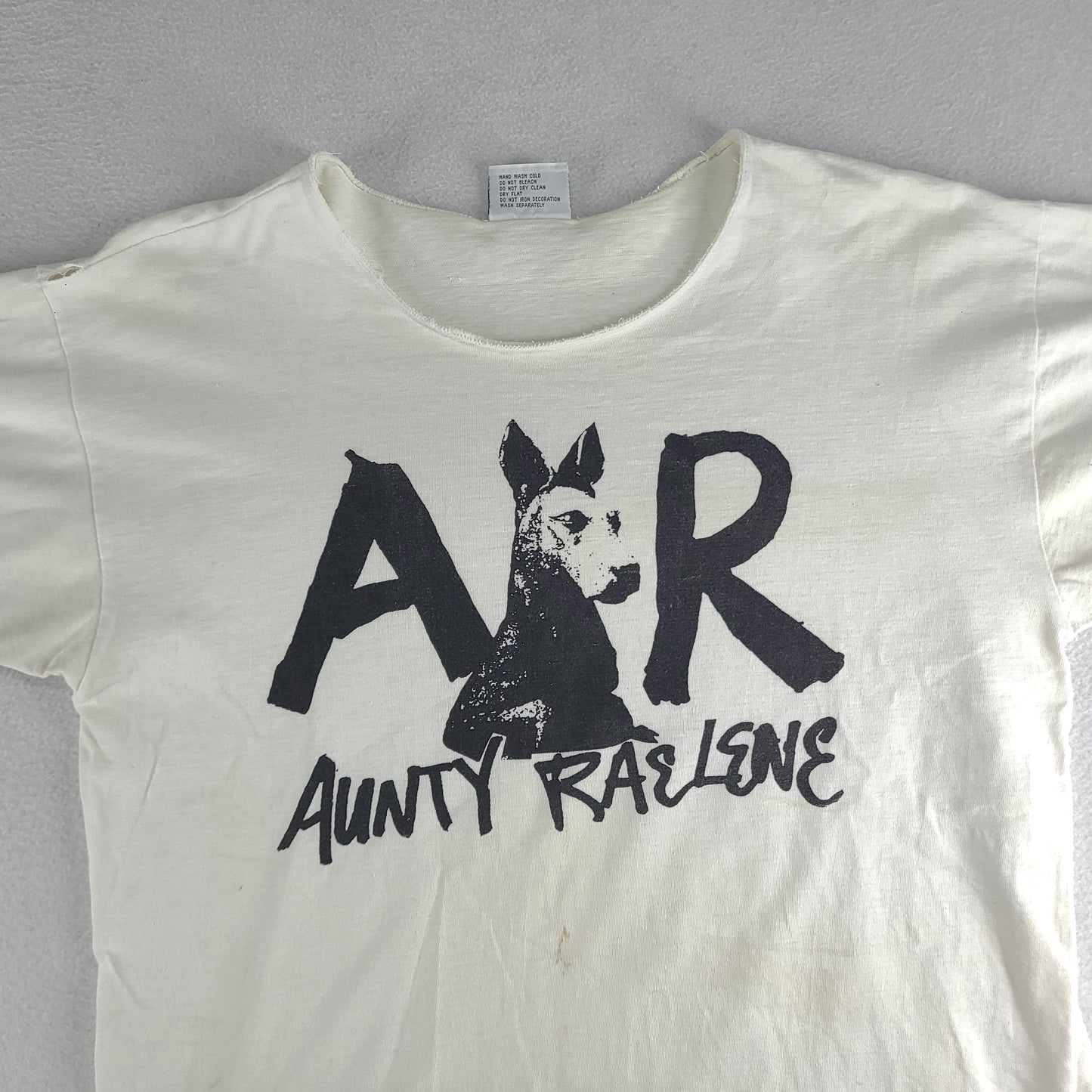 Vintage Aunty Raelene Shirt Aussie Band Australian Music Tee White Size L Koolah Tag