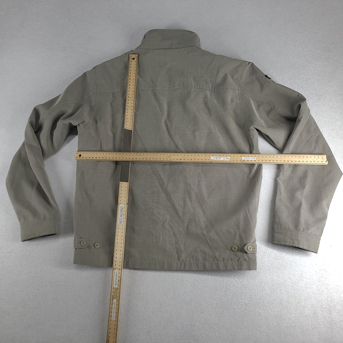 Billabong Jacket Grey Full Zip Pockets Y2K Size Medium Polyester Blend Adult