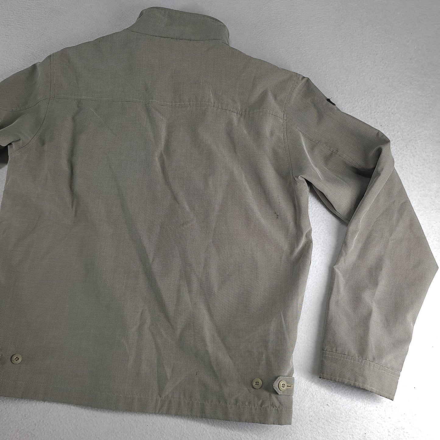 Billabong Jacket Grey Full Zip Pockets Y2K Size Medium Polyester Blend Adult
