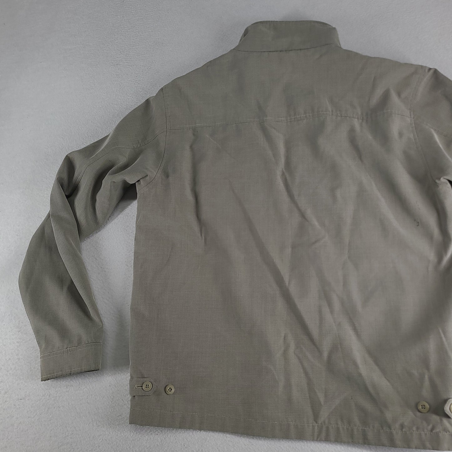 Billabong Jacket Grey Full Zip Pockets Y2K Size Medium Polyester Blend Adult