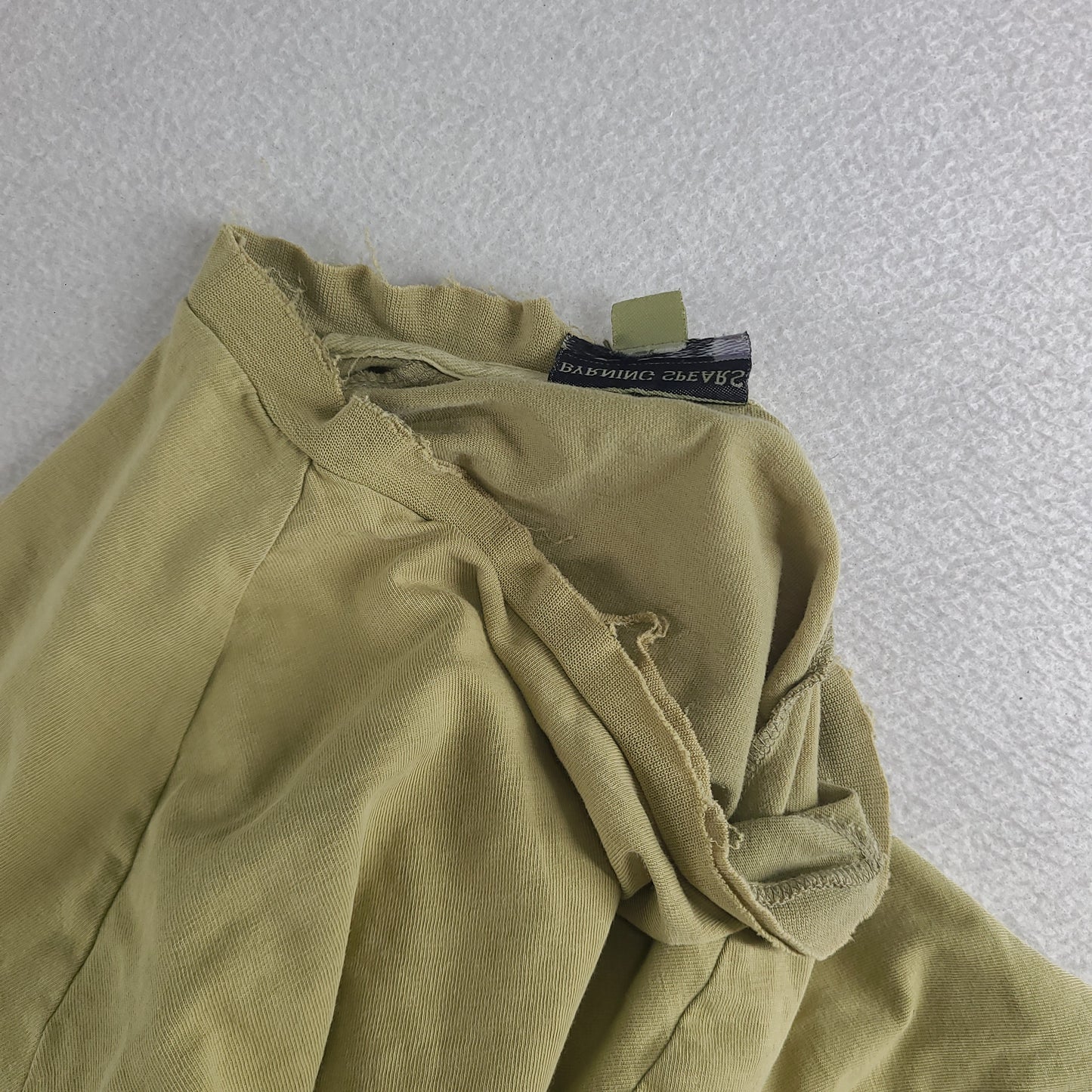 Vintage Byrning Spears Shirt Green Long Sleeve Thrashed Adult Mens Casual Size M Y2k Surf