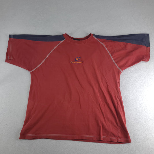 Vintage Hot Stuff Shirt Surfwear Australia Red Short Sleeve Logo Adult Tee Casual Size M