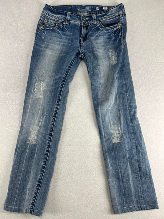 Miss Me Jeans Adult Womens Y2K Bejewelled Skinny Size 30