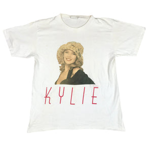 Vintage 1990 Kylie Minogue RARE Sunhat Enjoy Yourself Tour T-Shirt 22" x 27.5"