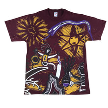 Load image into Gallery viewer, Vintage 1993 Midnight Oil AOP RARE Burgundy/Maroon T-Shirt 22.5” x 31”
