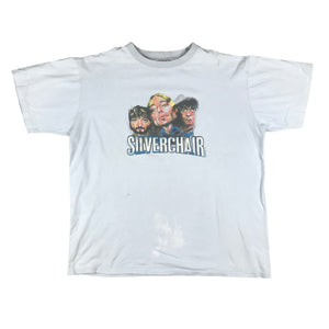 Vintage 1990s Silverchair RARE Cartoon Portrait T-Shirt 24" x 28"