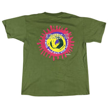 Load image into Gallery viewer, Vintage 1993 Midnight Oil RARE GREEN AOP T-Shirt 22.5&quot; x 28&quot;
