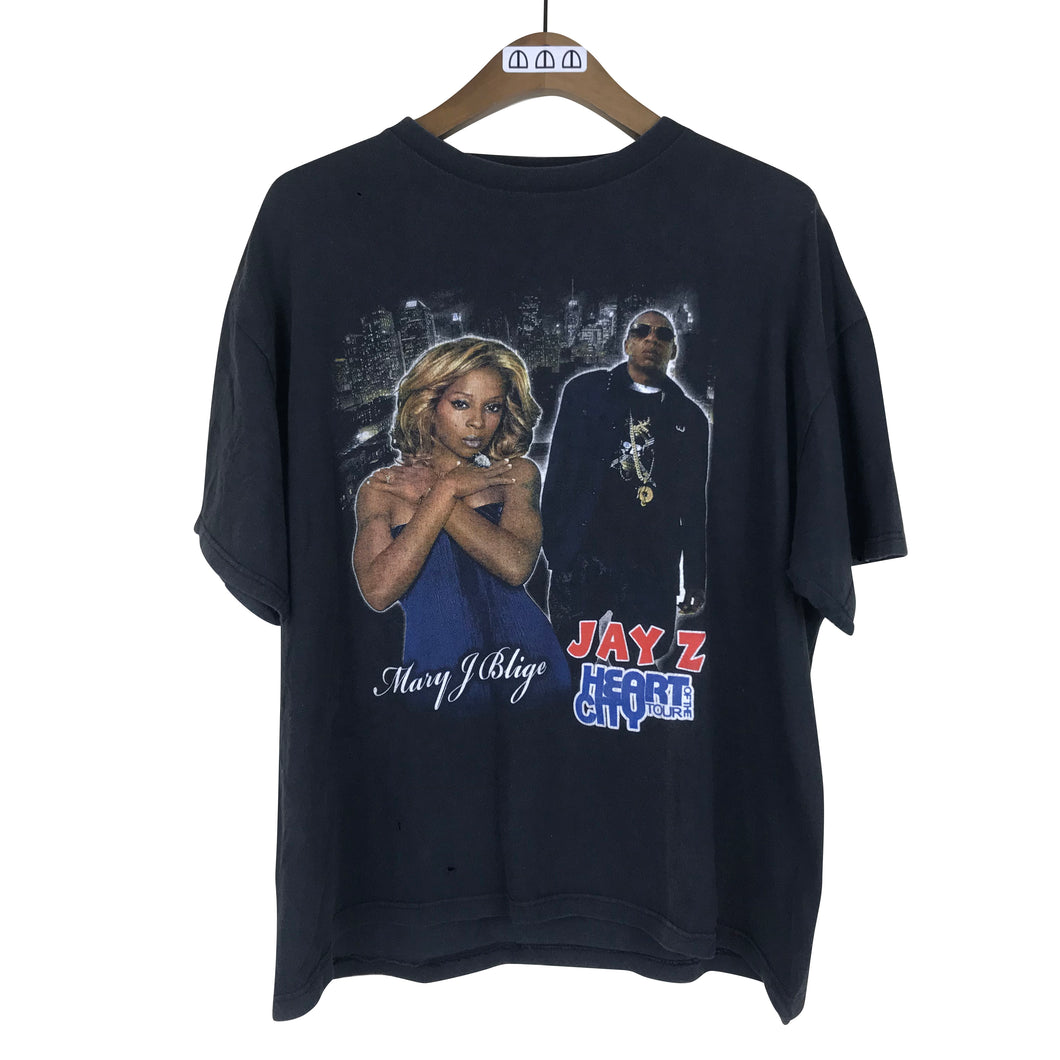 Jay-Z Mary J Blige Heart of the City Tour T-Shirt 22.5