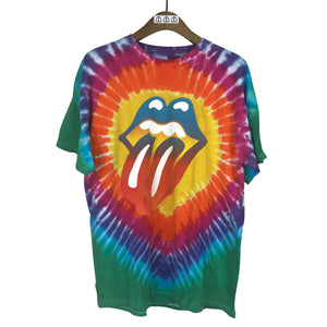 The Rolling Stones 2002 All-Over-Print Tie Dye T 22.5" x 28.5"