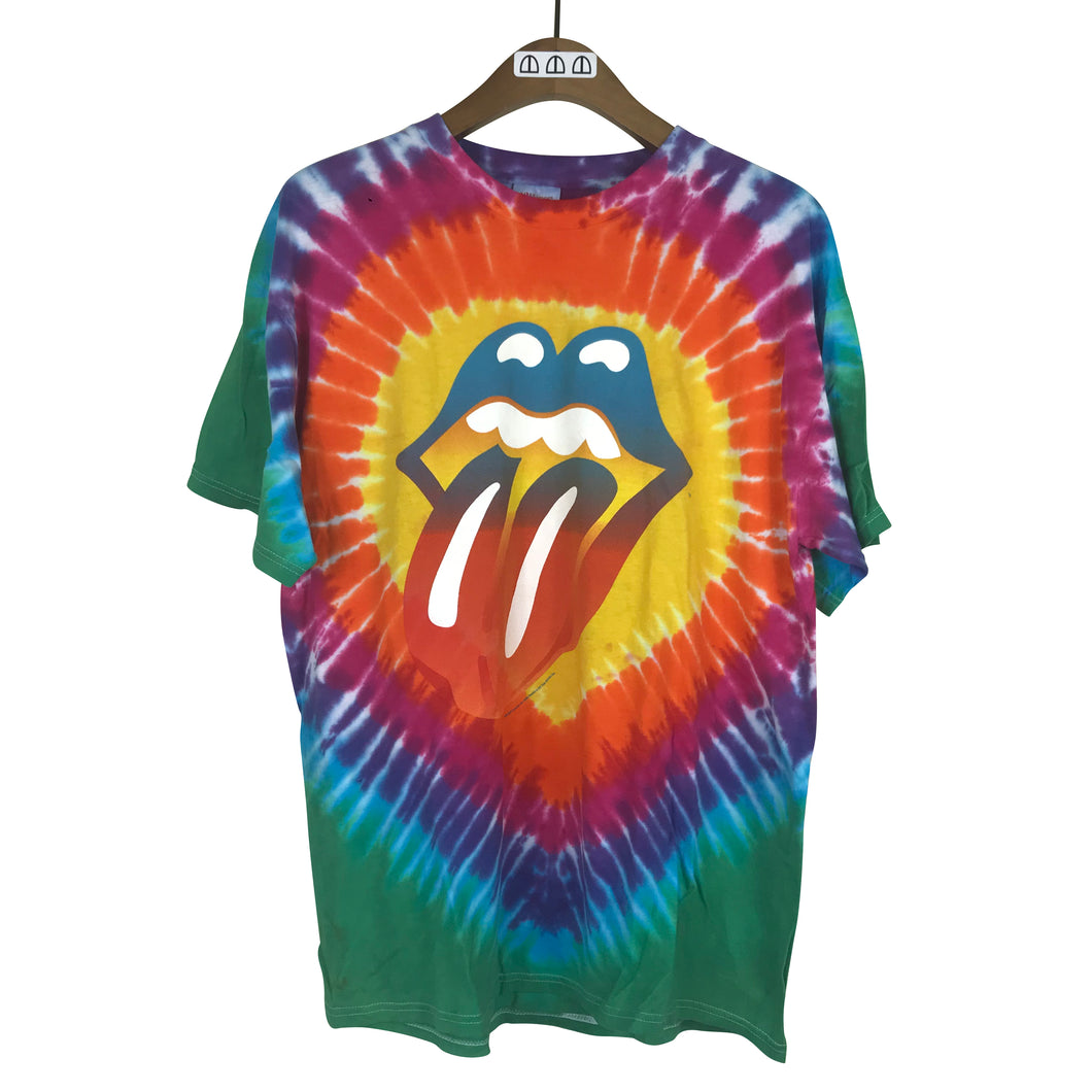 The Rolling Stones 2002 All-Over-Print Tie Dye T 22.5