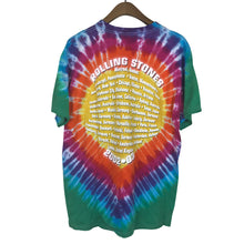 Load image into Gallery viewer, The Rolling Stones 2002 All-Over-Print Tie Dye T 22.5&quot; x 28.5&quot;
